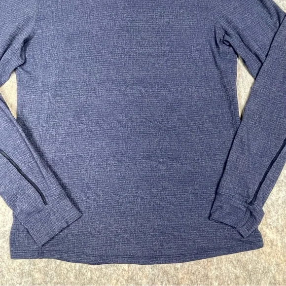 Lululemon Men’s Blue Pullover Lightweight Long Sleeve Hooded Top - Picture 8 of 14